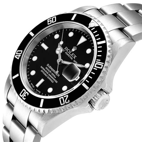 2003 rolex submariner stainless steel|rolex submariner 16610 year.